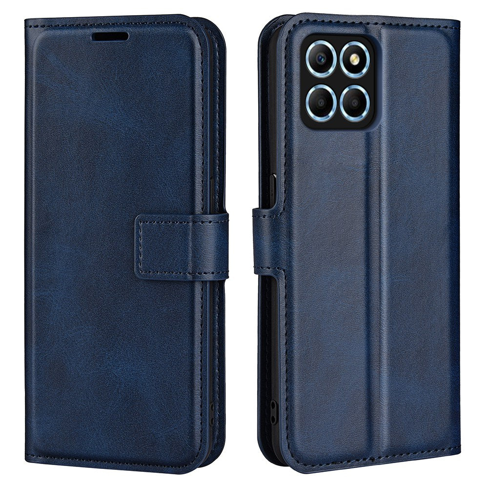 For Honor X8 5G PU Leather Calf Texture Phone Case Full Protection Stand Wallet Magnetic Clasp Cover