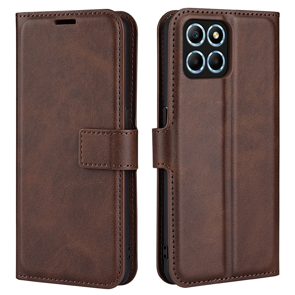 For Honor X8 5G PU Leather Calf Texture Phone Case Full Protection Stand Wallet Magnetic Clasp Cover