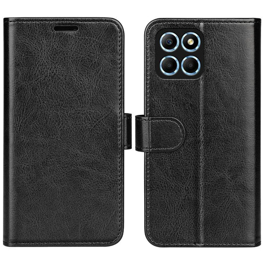 For Honor X8 5G Crazy Horse Texture PU Leather + TPU Phone Cover Foldable Stand Wallet Folio Flip Case