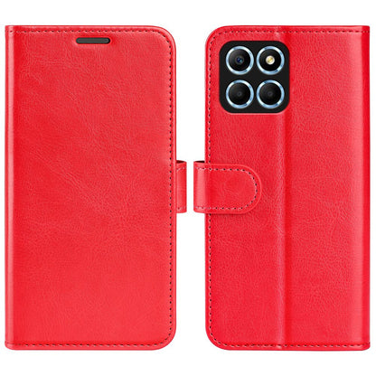 For Honor X8 5G Crazy Horse Texture PU Leather + TPU Phone Cover Foldable Stand Wallet Folio Flip Case