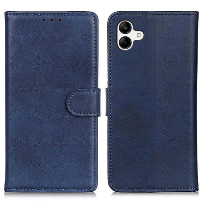 For Samsung Galaxy A04e 4G Cowhide Texture PU Leather Case Foldable Stand Wallet Folio Flip Cell Phone Cover