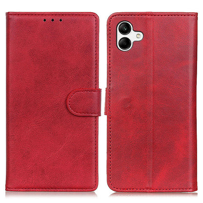 For Samsung Galaxy A04e 4G Cowhide Texture PU Leather Case Foldable Stand Wallet Folio Flip Cell Phone Cover
