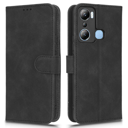 For Infinix Hot 20i 4G PU Leather Stand Magnetic Absorption Case Skin-touch Feeling Shockproof Wallet Flip Phone Cover with Strap