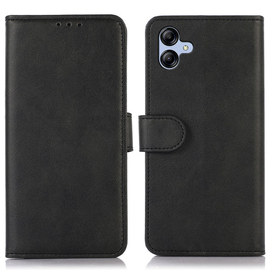 For Samsung Galaxy A04e 4G Cowhide Texture Phone Stand Wallet Case PU Leather + TPU Protective Cover