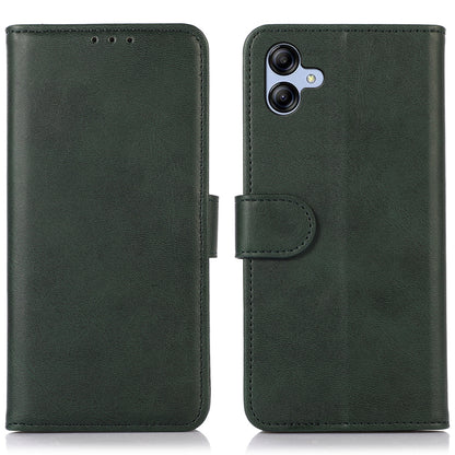 For Samsung Galaxy A04e 4G Cowhide Texture Phone Stand Wallet Case PU Leather + TPU Protective Cover