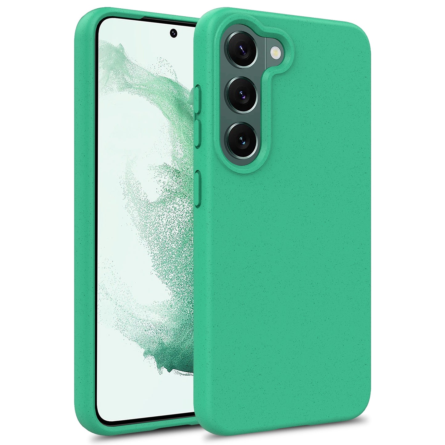For Samsung Galaxy S23 5G Biodegradable Wheat Straw+TPU Cell Phone Shell Bump Proof Matte Mobile Phone Case