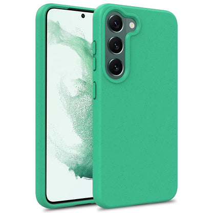 For Samsung Galaxy S23 5G Biodegradable Wheat Straw+TPU Cell Phone Shell Bump Proof Matte Mobile Phone Case