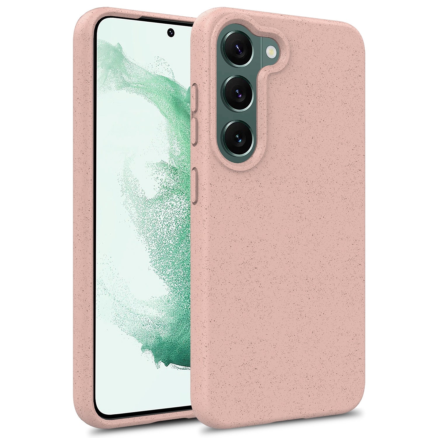 For Samsung Galaxy S23 5G Biodegradable Wheat Straw+TPU Cell Phone Shell Bump Proof Matte Mobile Phone Case