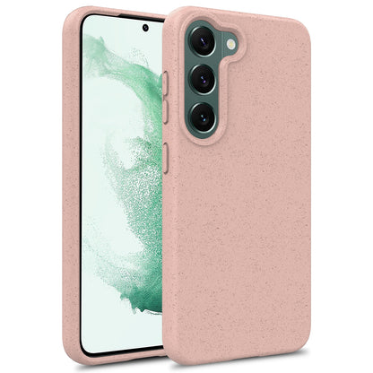 For Samsung Galaxy S23 5G Biodegradable Wheat Straw+TPU Cell Phone Shell Bump Proof Matte Mobile Phone Case