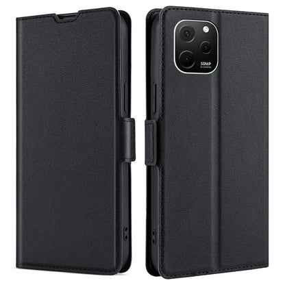 For Huawei nova Y61 4G Anti-scratch Card Holder Case PU Leather Stand Full Protection Magnetic Clasp Phone Cover