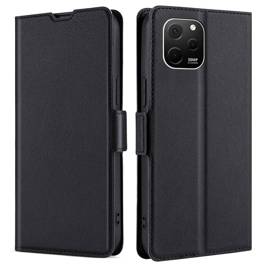 For Huawei nova Y61 4G Anti-scratch Card Holder Case PU Leather Stand Full Protection Magnetic Clasp Phone Cover
