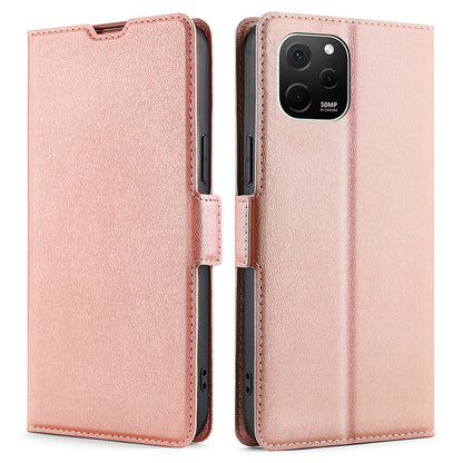 For Huawei nova Y61 4G Anti-scratch Card Holder Case PU Leather Stand Full Protection Magnetic Clasp Phone Cover