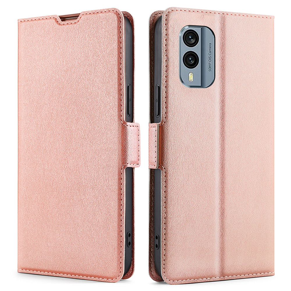 For Nokia X30 5G Card Holder Stand Phone Case PU Leather + TPU Full Protection Cover