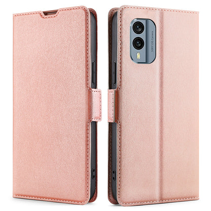 For Nokia X30 5G Card Holder Stand Phone Case PU Leather + TPU Full Protection Cover