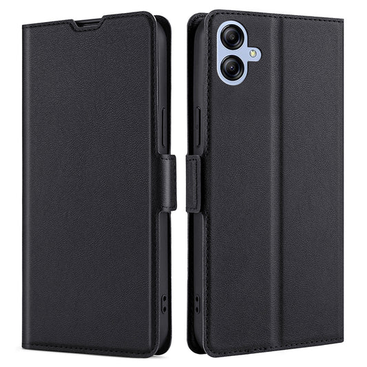 For Samsung Galaxy A04e 4G PU Leather Hands-free Stand Phone Cover Dual Magnetic Clasp Card Holder Protective Case