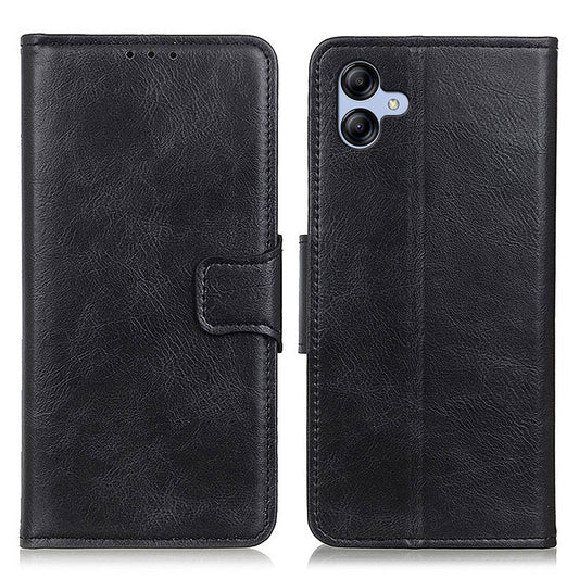For Samsung Galaxy A04e 4G Crazy Horse Texture Wallet Stand PU Leather Case Anti-scratch Phone Cover