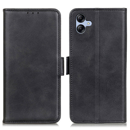 For Samsung Galaxy A04e 4G Phone Protection Cover Magnetic Wallet Foldable Stand Anti-dust Cowhide Texture PU Leather Case