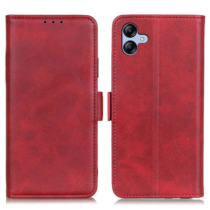 For Samsung Galaxy A04e 4G Phone Protection Cover Magnetic Wallet Foldable Stand Anti-dust Cowhide Texture PU Leather Case