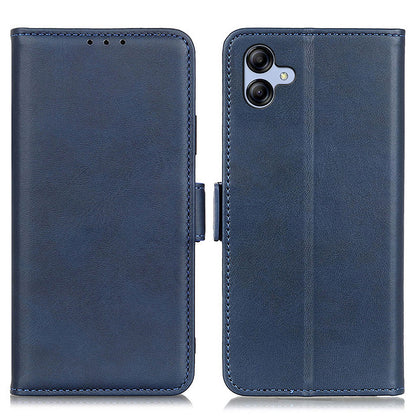 For Samsung Galaxy A04e 4G Phone Protection Cover Magnetic Wallet Foldable Stand Anti-dust Cowhide Texture PU Leather Case
