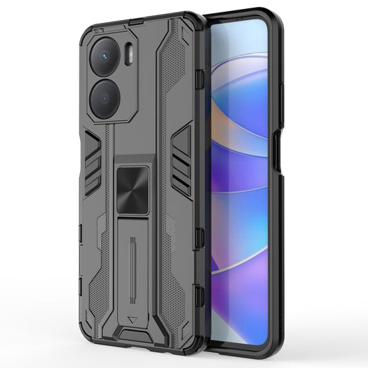 For Honor Play 40 Plus 5G Kickstand Phone Case Hybrid Hard PC Soft TPU Shockproof Protective Cover