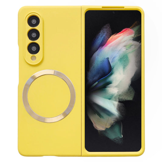 For Samsung Galaxy Z Fold3 5G Shockproof Phone Cover, Magnetic Skin-touch Feeling Hard PC Case Compatible with MagSafe