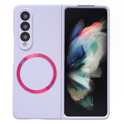 For Samsung Galaxy Z Fold3 5G Shockproof Phone Cover, Magnetic Skin-touch Feeling Hard PC Case Compatible with MagSafe