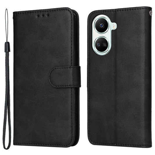 For Huawei nova 10 SE 4G Shockproof PU Leather Stand Case Calf Texture Folio Flip Phone Wallet Cover