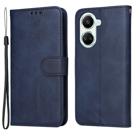 For Huawei nova 10 SE 4G Shockproof PU Leather Stand Case Calf Texture Folio Flip Phone Wallet Cover