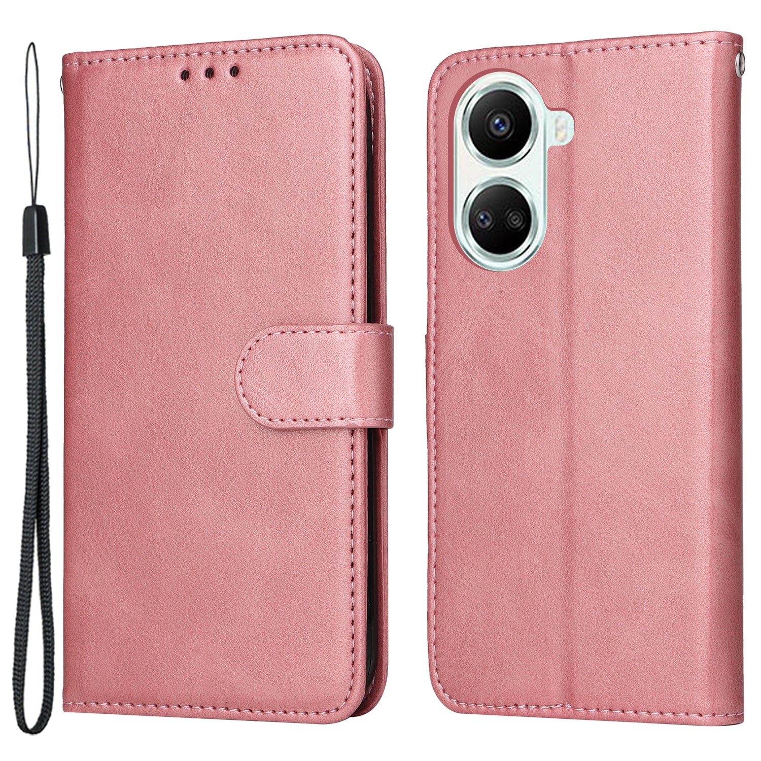 For Huawei nova 10 SE 4G Shockproof PU Leather Stand Case Calf Texture Folio Flip Phone Wallet Cover
