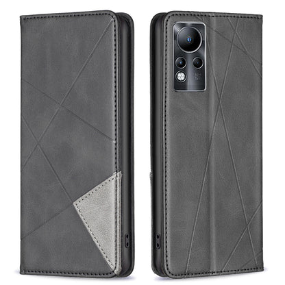 For Infinix Note 11 Full Protection Phone Case BF Imprinting Pattern Series-1 PU Leather Magnetic Closure Cover with Card Holder Stand