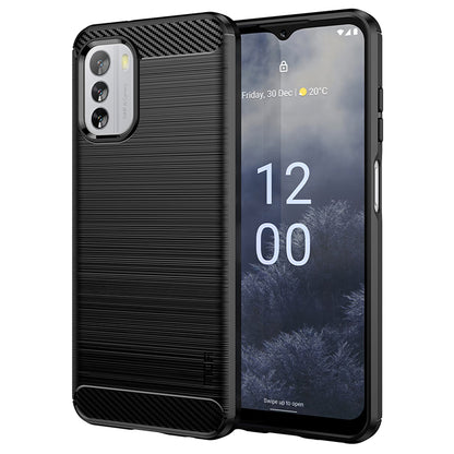 MOFI JK TPU Series-1 Cell Phone Case for Nokia G60 5G, Drop Protection TPU Carbon Fiber Brushed Phone Cover