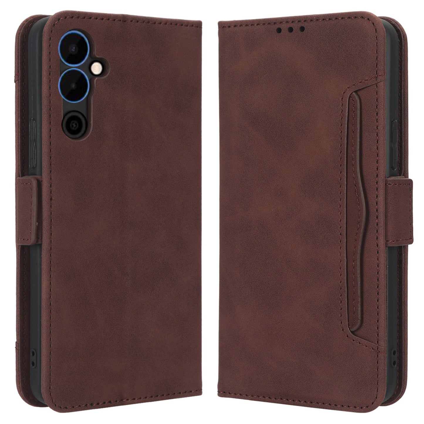 For Tecno Pova Neo 2 4G / LG6n Magnetic Closure Phone Cover Stand Multiple Card Slots PU Leather Wallet Case