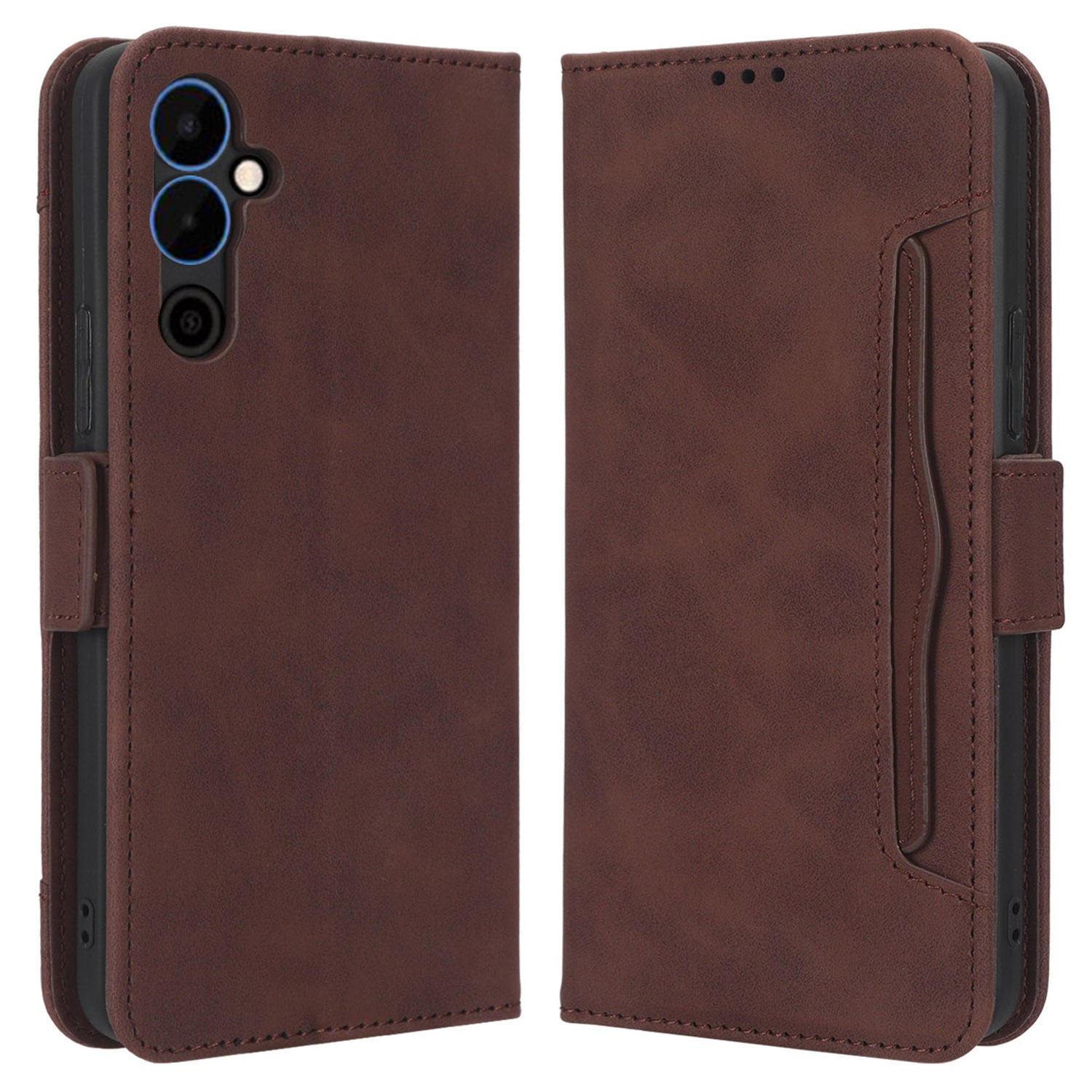 For Tecno Pova Neo 2 4G / LG6n Magnetic Closure Phone Cover Stand Multiple Card Slots PU Leather Wallet Case