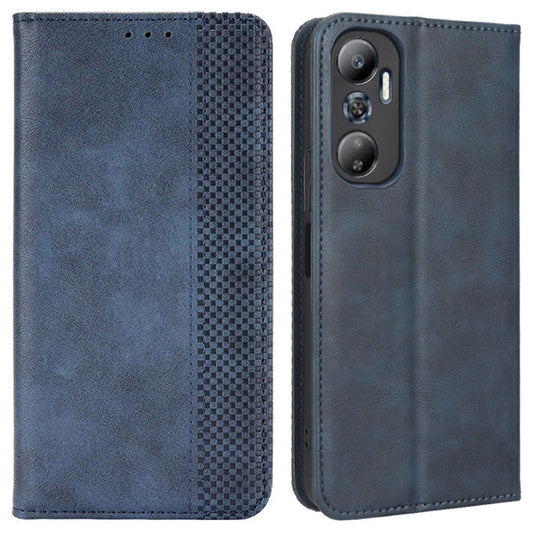 For Infinix Hot 20 4G / X682B Retro Texture Phone Case Imprinted Pattern PU Leather Magnetic Auto Closing Wallet Phone Cover