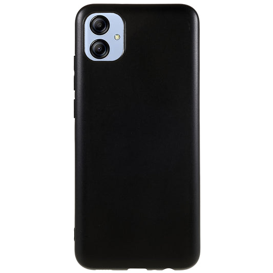 For Samsung Galaxy A04e 4G Soft TPU Phone Cover Matte Black Wear-resistant Mobile Phone Case