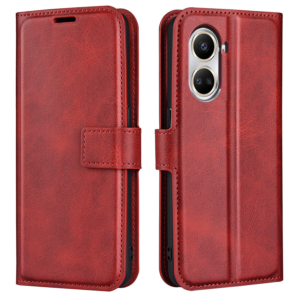 For Huawei nova 10 SE 4G PU Leather Calf Texture Phone Case Full Protection Stand Wallet Scratch-resistant Magnetic Clasp Phone Cover