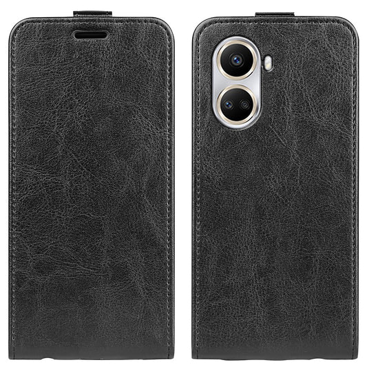 For Huawei nova 10 SE 4G Vertical Flip Crazy Horse Texture PU Leather Phone Case Card Holder Magnetic Clasp Full Protection Cell Phone Cover