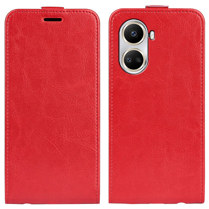 For Huawei nova 10 SE 4G Vertical Flip Crazy Horse Texture PU Leather Phone Case Card Holder Magnetic Clasp Full Protection Cell Phone Cover