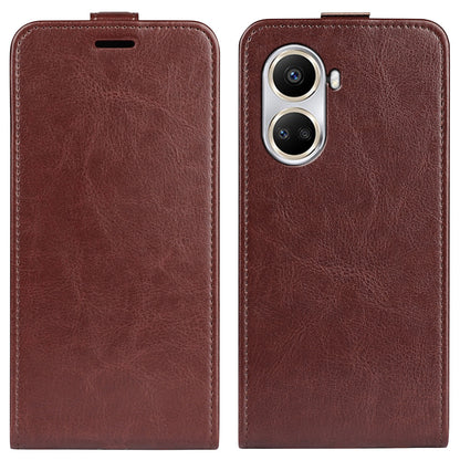 For Huawei nova 10 SE 4G Vertical Flip Crazy Horse Texture PU Leather Phone Case Card Holder Magnetic Clasp Full Protection Cell Phone Cover