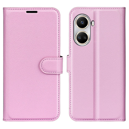 For Huawei nova 10 SE 4G Phone Case with Stand Wallet Litchi Texture PU Leather Folio Flip Magnetic Clasp Anti-scratch Smartphone Cover