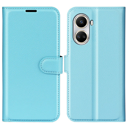 For Huawei nova 10 SE 4G Phone Case with Stand Wallet Litchi Texture PU Leather Folio Flip Magnetic Clasp Anti-scratch Smartphone Cover