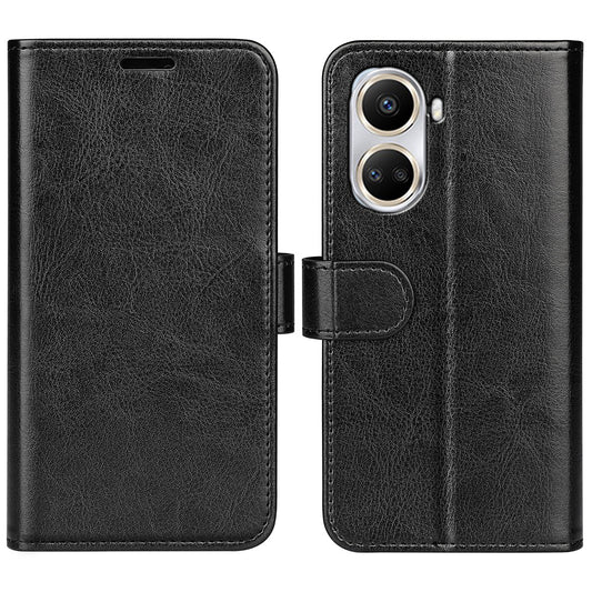 For Huawei nova 10 SE 4G Folio Flip Drop-proof Phone Case Crazy Horse Texture PU Leather + TPU Scratch-resistant Phone Cover Stand Wallet