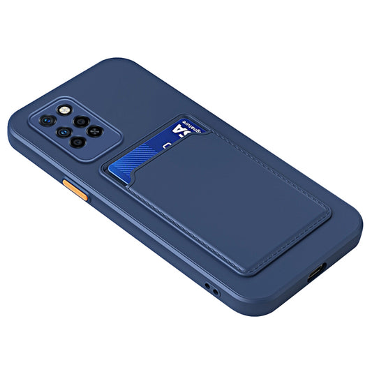 For Infinix Note 10 Pro Card Holder Drop-proof TPU Case Protective Cell Phone Cover