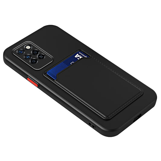 For Infinix Note 10 Pro Card Holder Drop-proof TPU Case Protective Cell Phone Cover