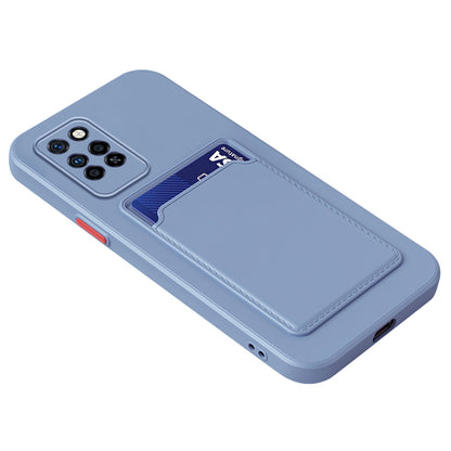 For Infinix Note 10 Pro Card Holder Drop-proof TPU Case Protective Cell Phone Cover