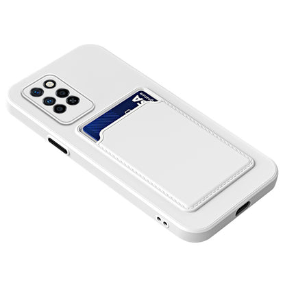 For Infinix Note 10 Pro Card Holder Drop-proof TPU Case Protective Cell Phone Cover