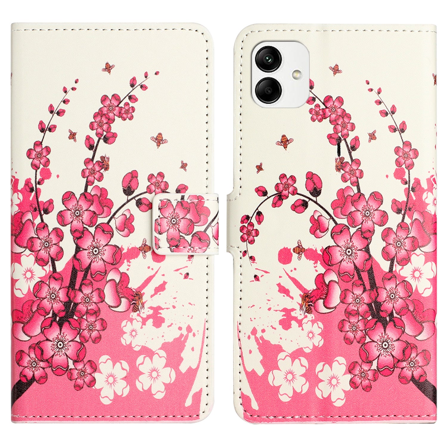 For Samsung Galaxy A04e 4G Pattern Printing Wallet Phone Case PU Leather Magnetic Closure Stand Flip Cover