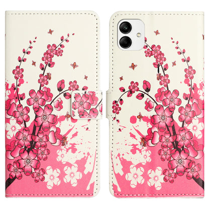 For Samsung Galaxy A04e 4G Pattern Printing Wallet Phone Case PU Leather Magnetic Closure Stand Flip Cover