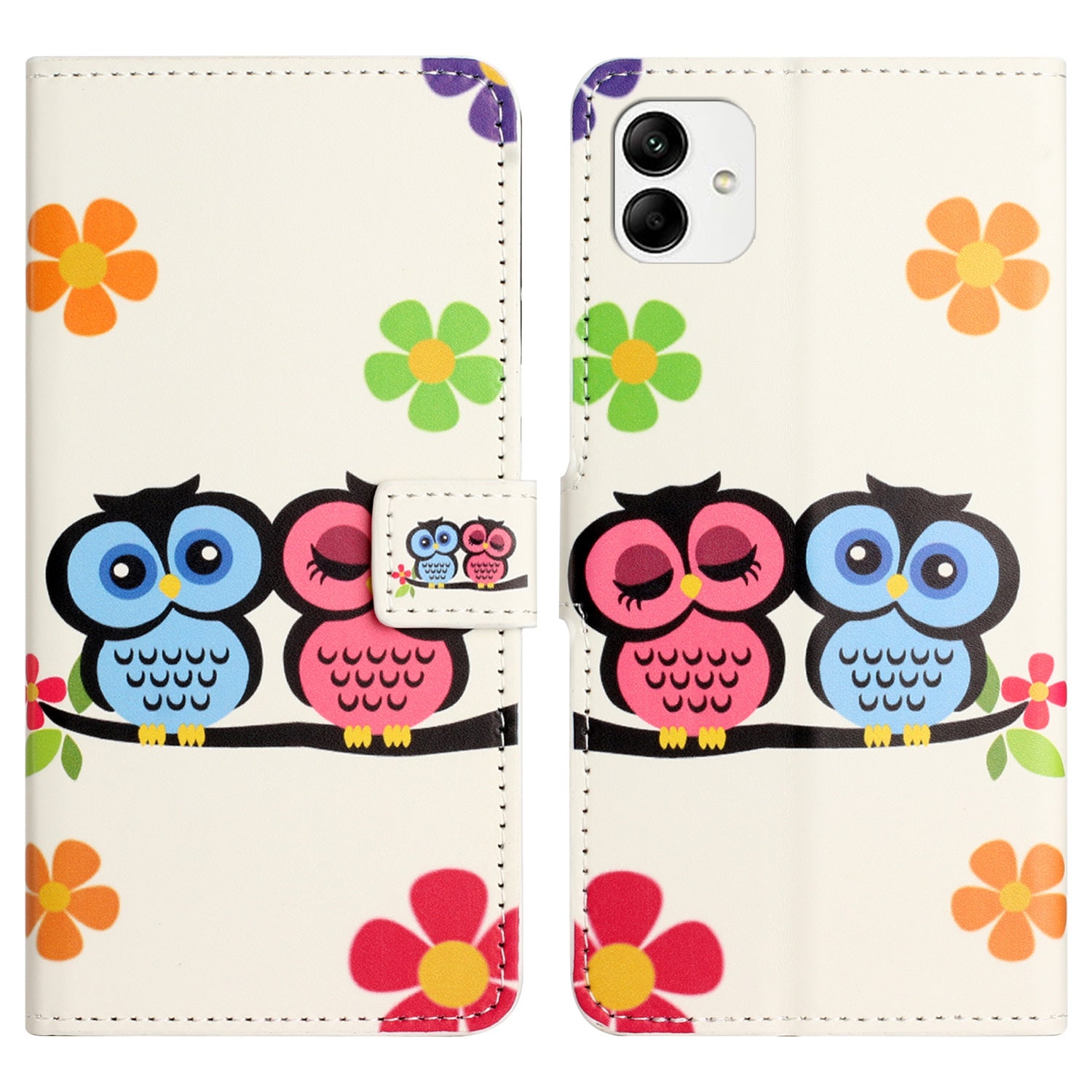 For Samsung Galaxy A04e 4G Pattern Printing Wallet Phone Case PU Leather Magnetic Closure Stand Flip Cover