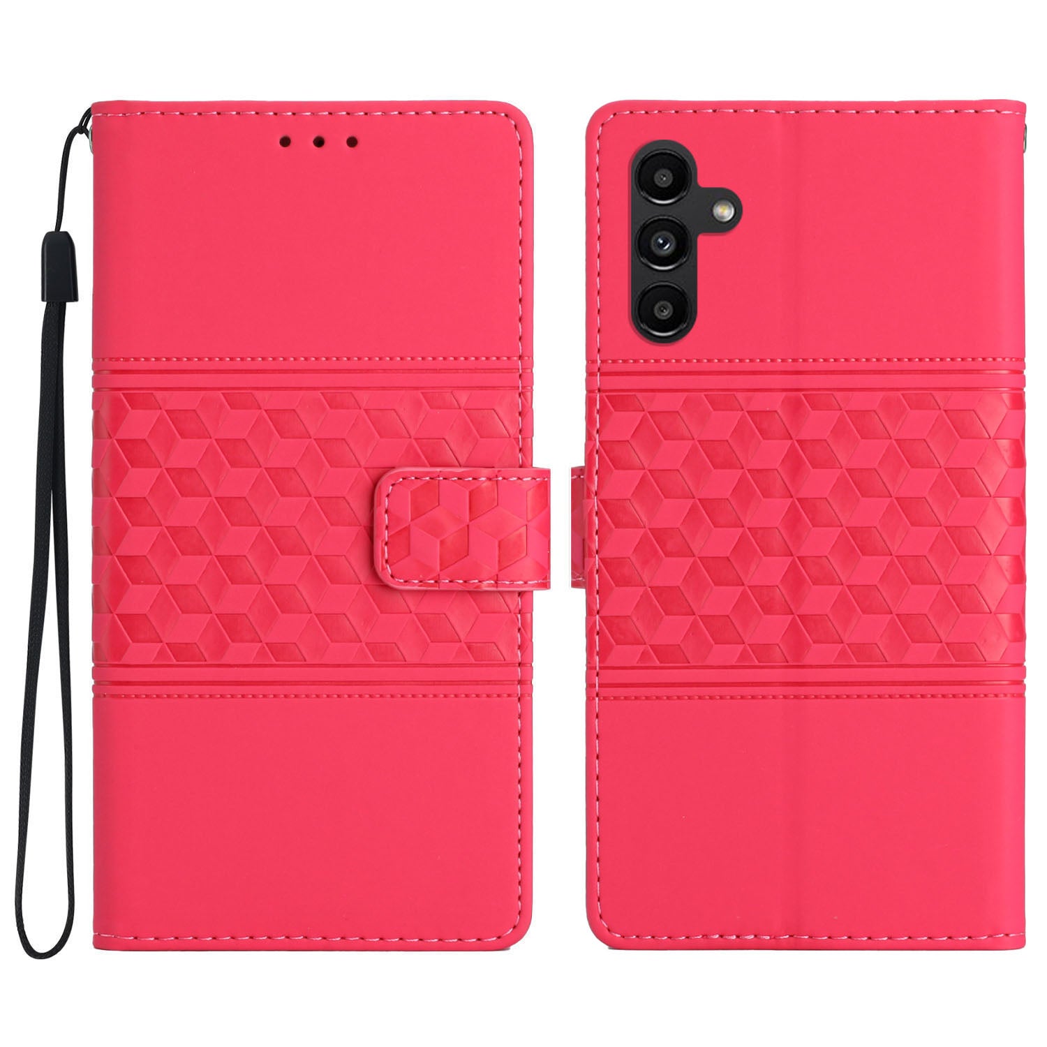 For Samsung Galaxy A04s 4G (164.7 x 76.7 x 9.1 mm) Wallet Cover Skin-touch Feeling Retro Imprinted Pattern Stand Leather Phone Case